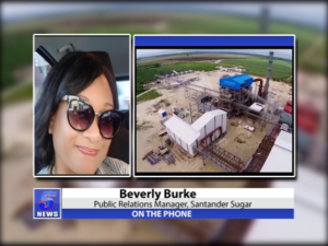 On the phone: Beverly Burke